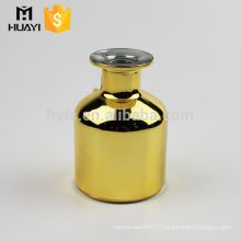 luxury uv coating boston round diffuser glass bottles